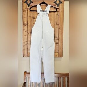 Wilfred Free Aritzia White Jenna Straight Leg Overall Size XXS